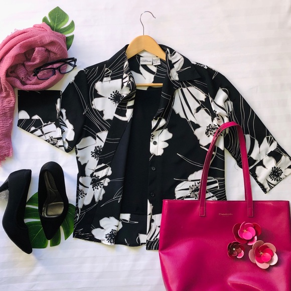 Sale!  3/4-Sleeve Shirt with Front Cover - Picture 1 of 8